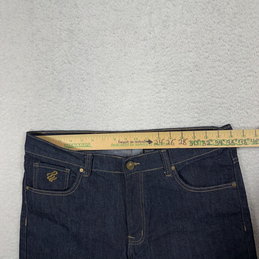 Vtg Rocawear Jeans Men 36 Blue Slim Fit Hip Hop Rap Denim Streetwear Y2K NWOT - Picture 4 of 12